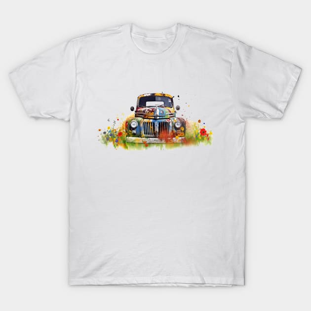 Old Truck T-Shirt by Urban Archeology Shop Gallery